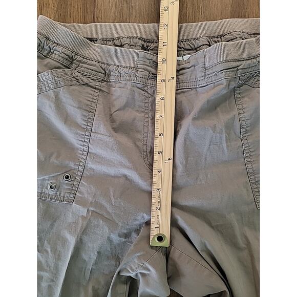 Chico’s Size 1.5 M Breen Cotton Pants Snap Roll Up Capri Casual GUC - Picture 4 of 9